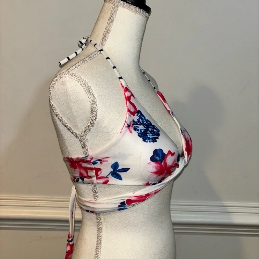 Floral Swim Bikini Top, sz M